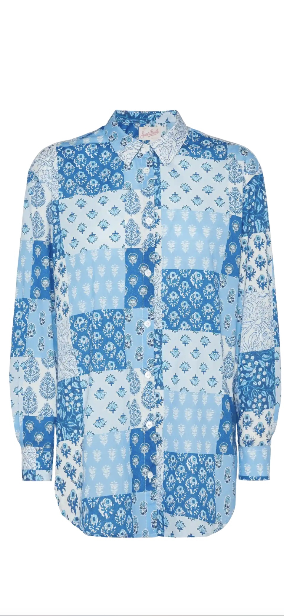 Saint Barth Brigitte flower-print cotton shirt +short