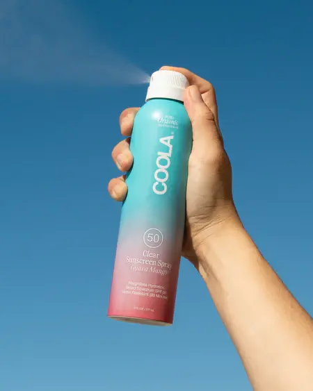 2025_CL10120_PDP_2 Coola Clear Sunscreen Spray SPF50 Guava Mango