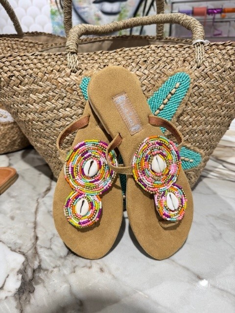 gekleurde_schelpjes Slippers