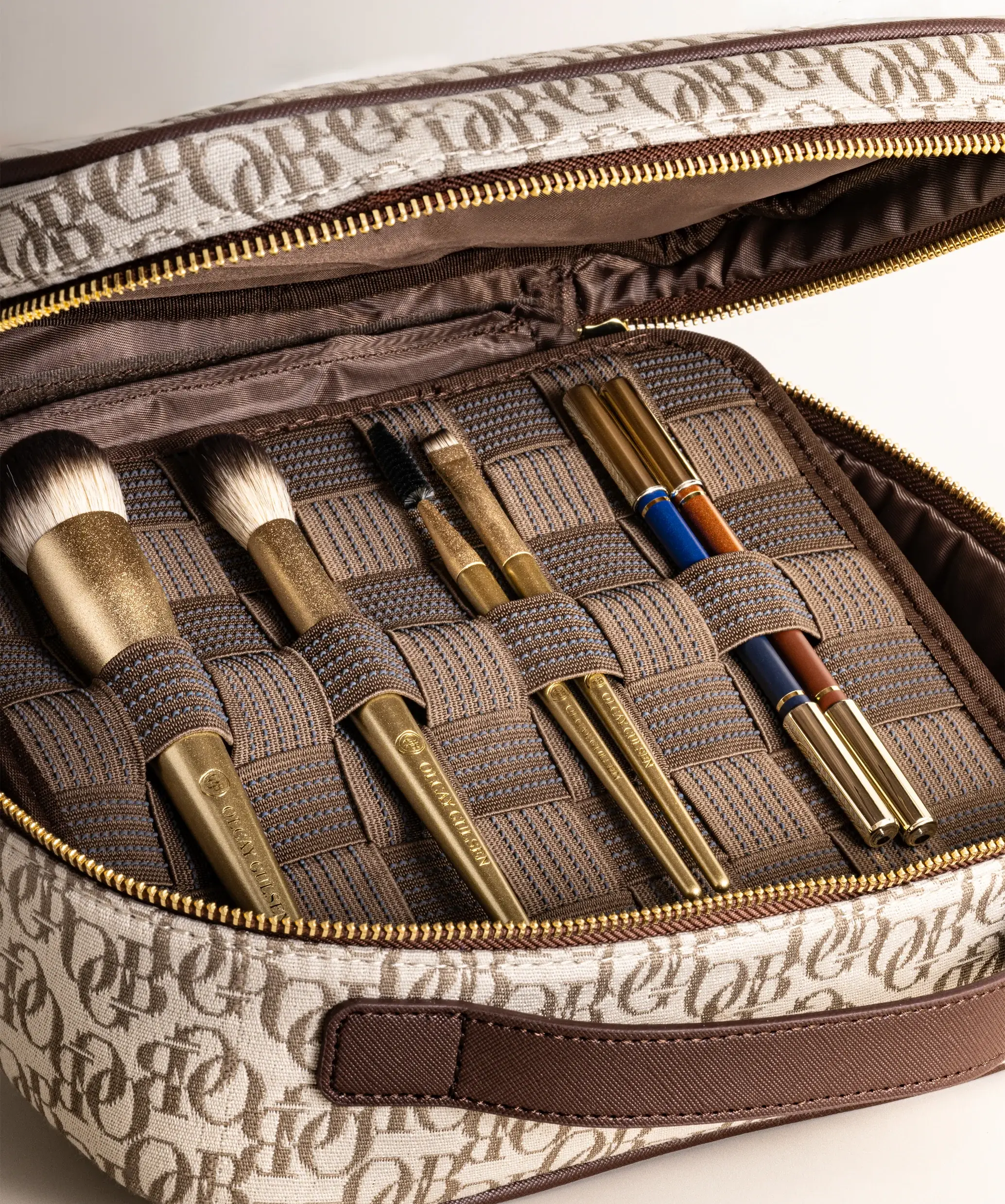 OLCAY GULSEN JACQUARD MAKEUP CASE