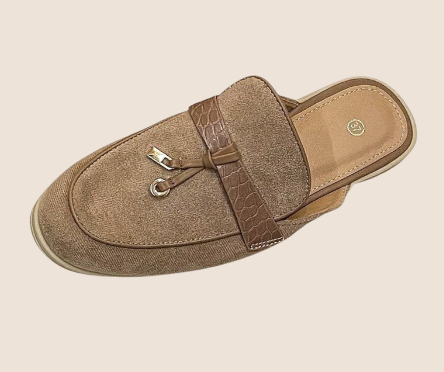 Loafers leren detail Croco
