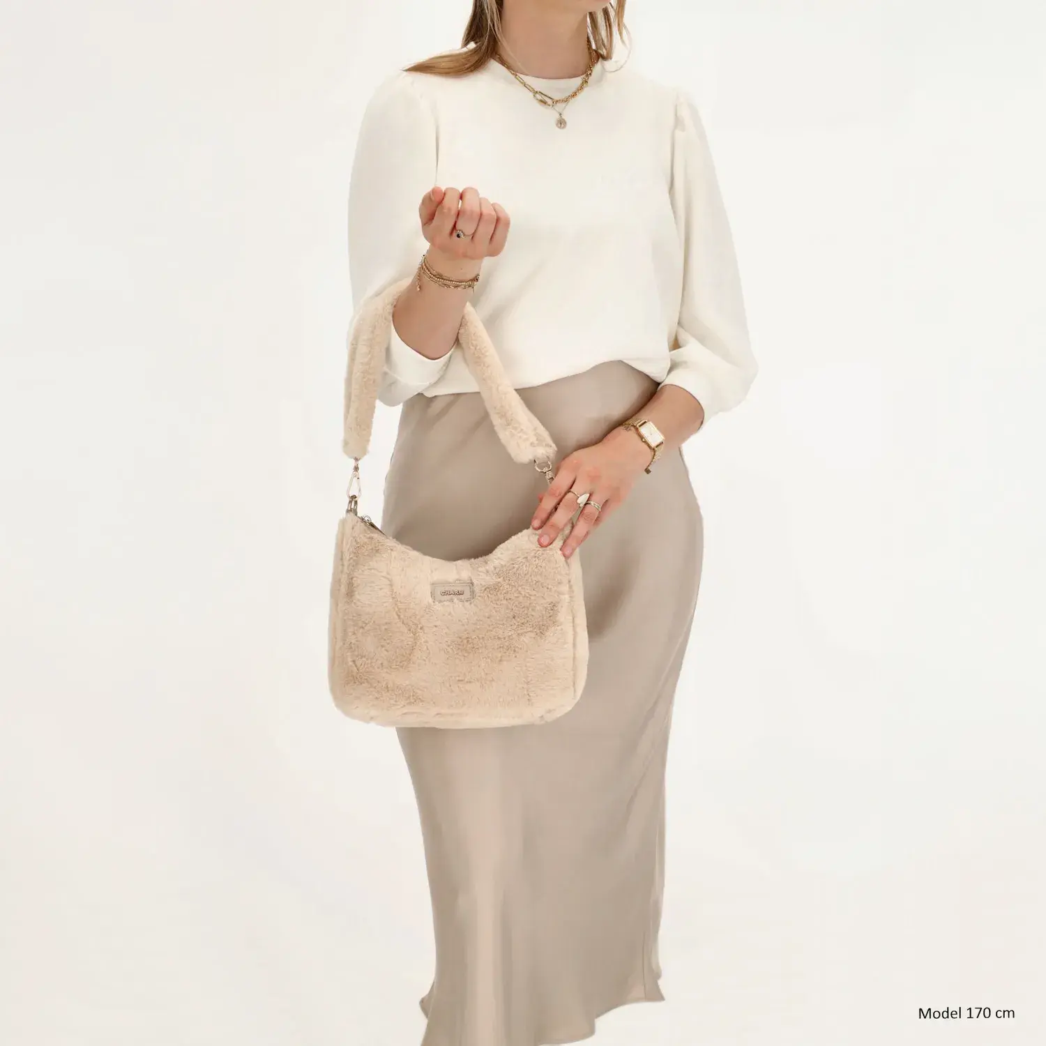 Charm London faux fur tas klein