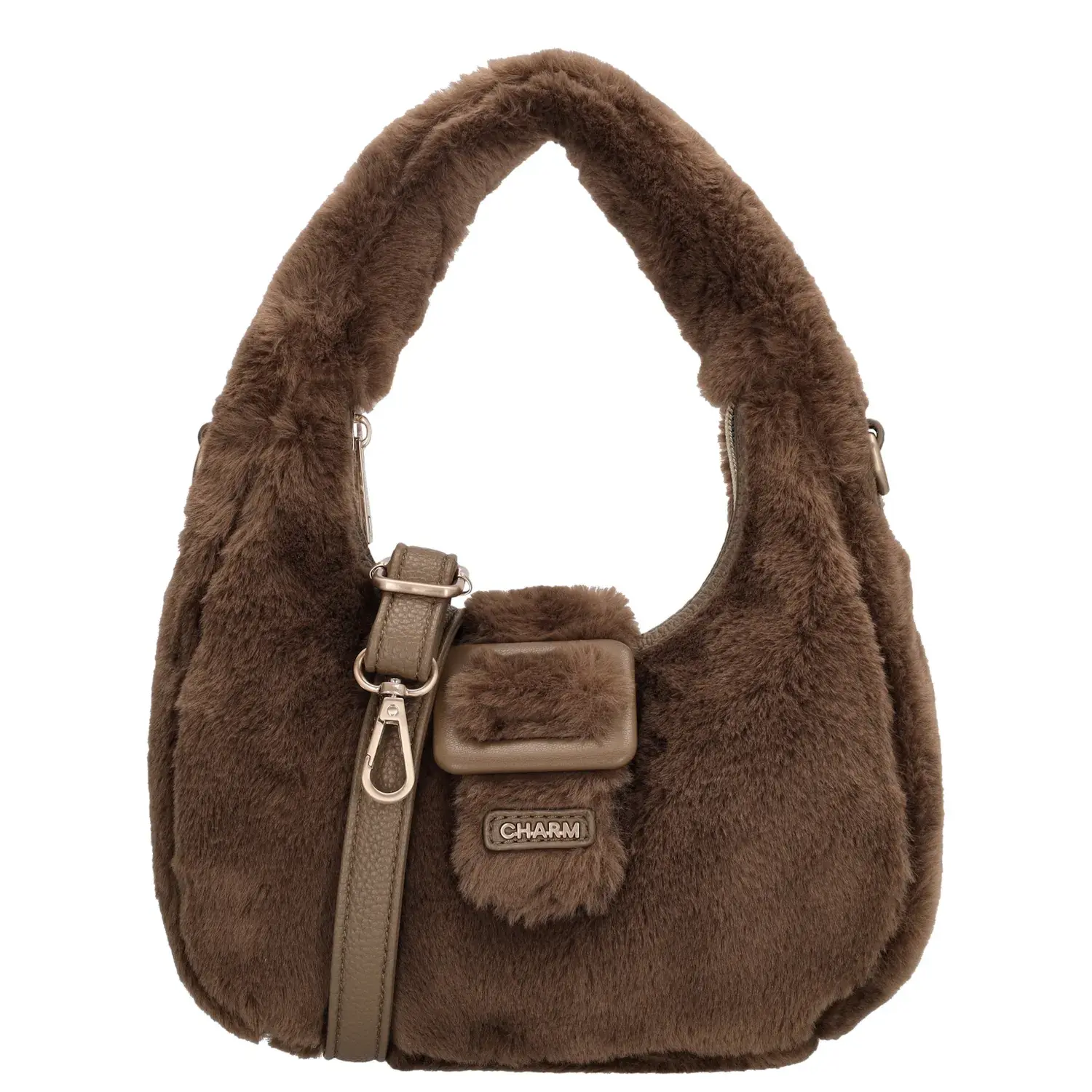 Charm London faux fur tas mini