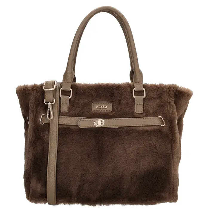 Charm London faux fur tas groot