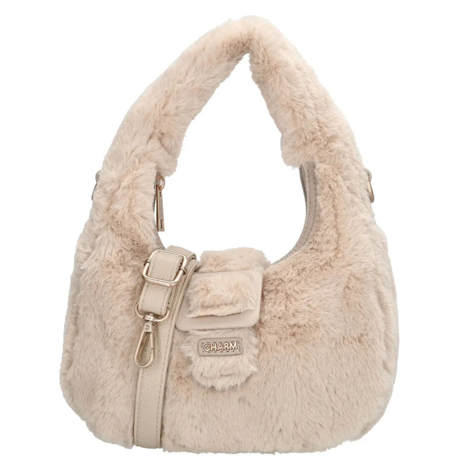 Charm London faux fur tas mini