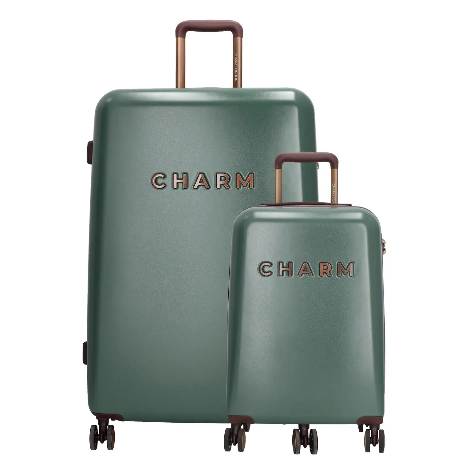 Charm London Charm London Capetown Koffer Donkergroen