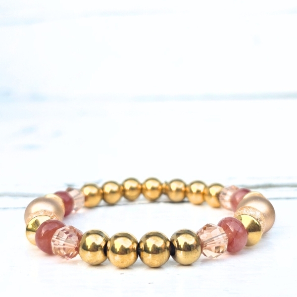Label Six Kralenarmband velvet chique