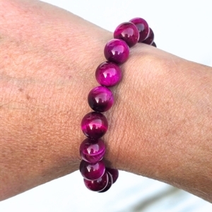 Label Six Kralenarmband berry red