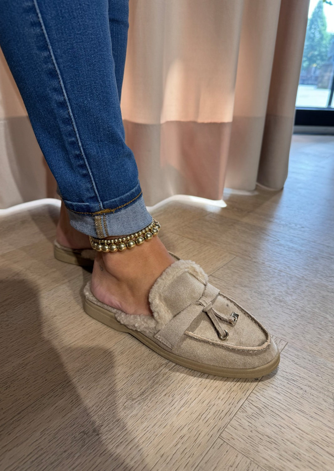 5525jsmj Loafers teddy binnenkant