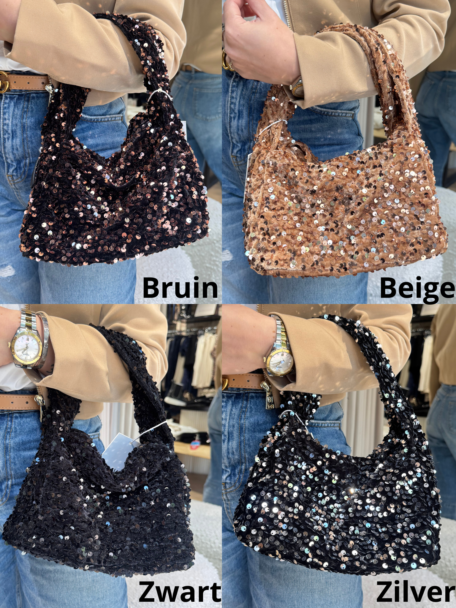 SUI AVA Sequin tas