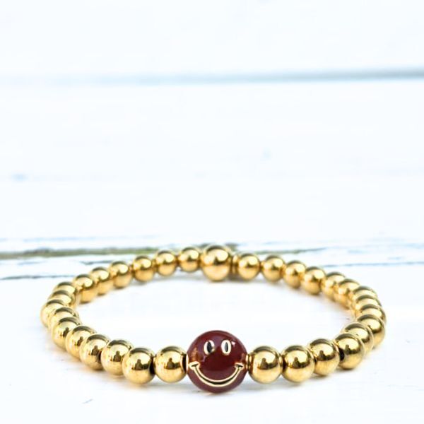 Label Six Kralenarmband Chocolate Smile