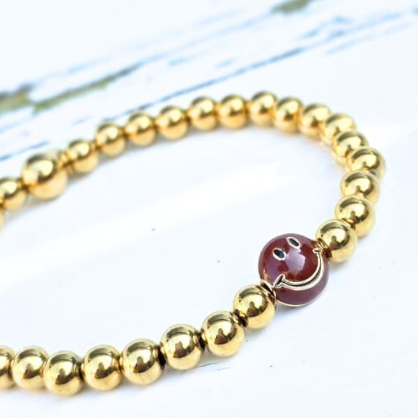 Label Six Kralenarmband Chocolate Smile