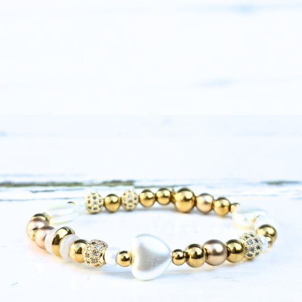 Label Six Kralenarmband Heartbeat