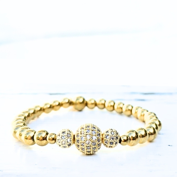 Label Six Sparkling gold armband
