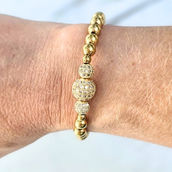 Label Six Sparkling gold armband