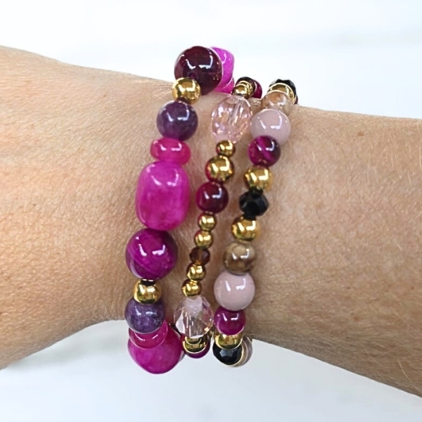 Label Six Kralenarmband Amber Woods
