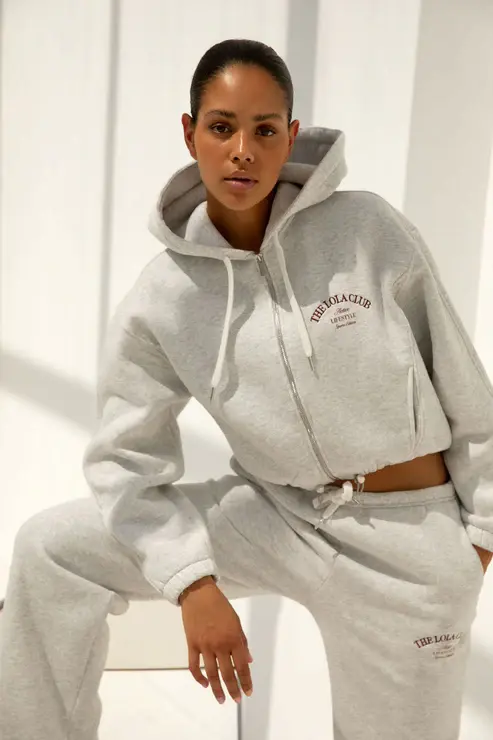 The Lola Club Maya Cardigan Grey Melange