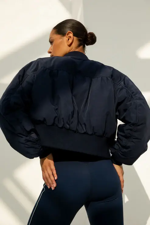 LOLA-5M1A3710 The Lola Club Leah Bomber Navy