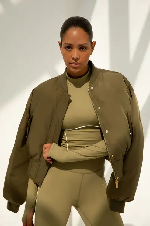 The Lola Club Leah Bomber Olive