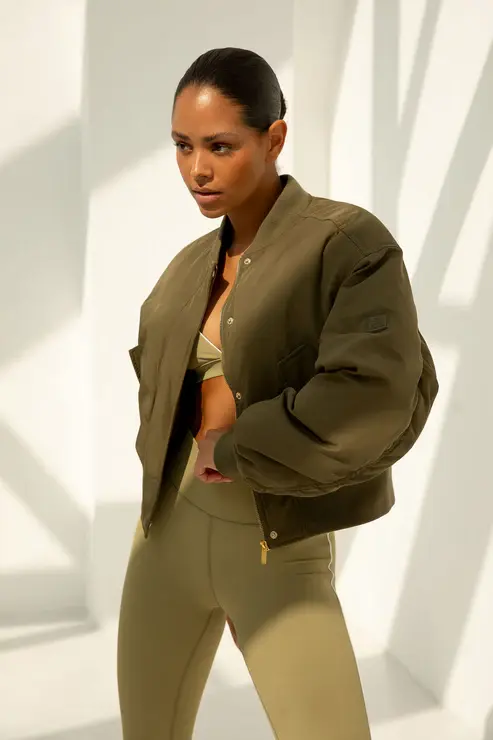 LOLA-5M1A4726 The Lola Club Leah Bomber Olive