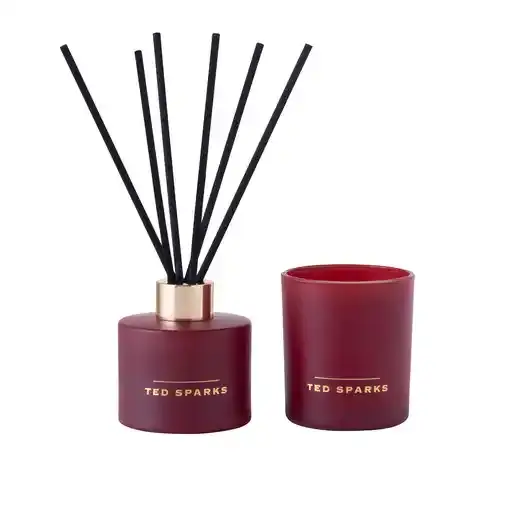 Ted Sparks Candle & Diffuser gift set Amber & Woods
