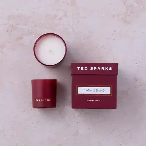 Ted Sparks Scented Candle Demi Amber & Woods