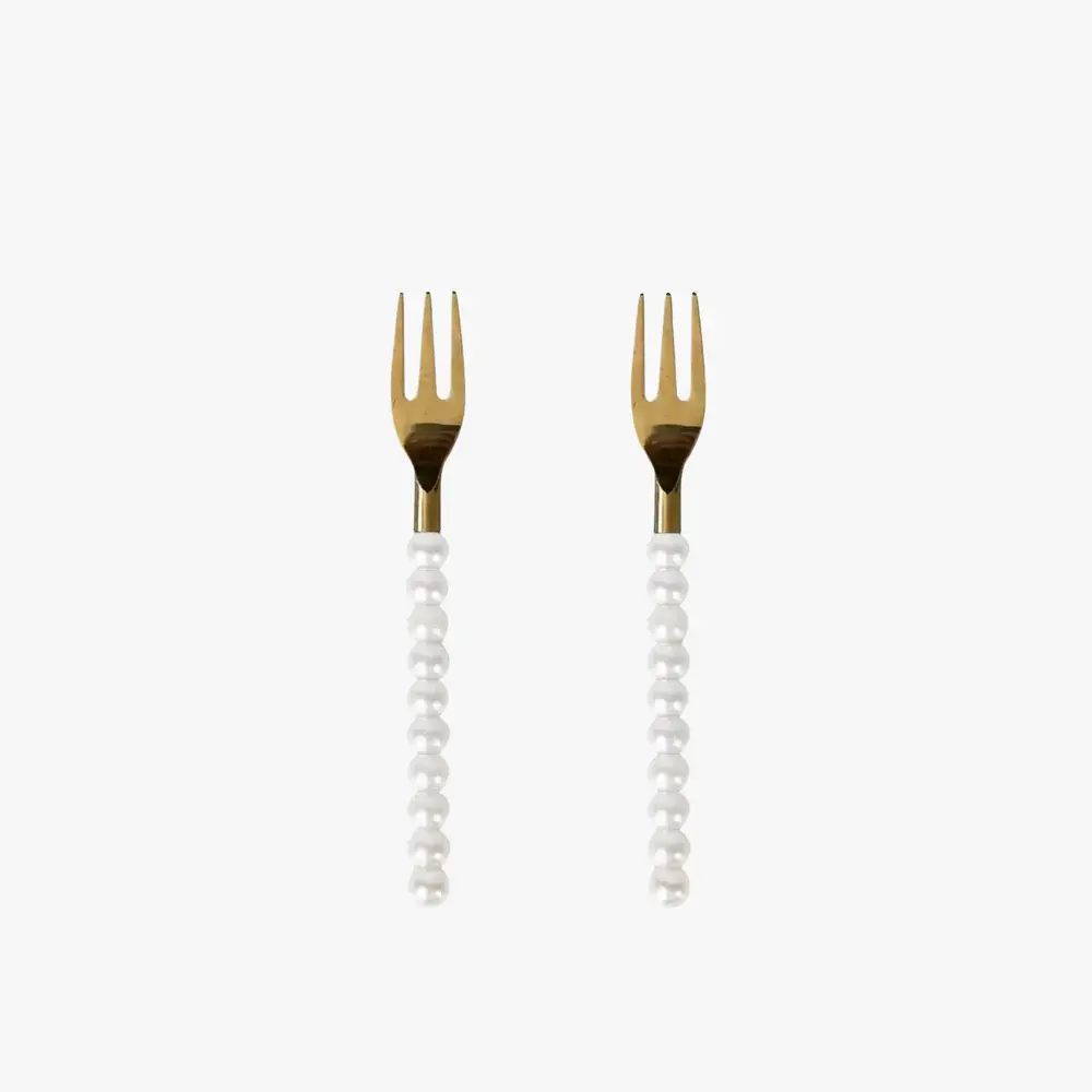 Lepelclub Set of Two Pearl Forks
