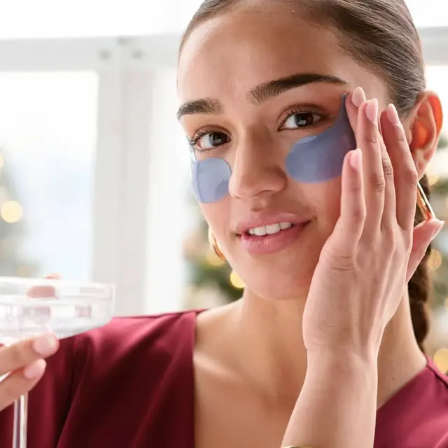 woman-wearing-on-ice-eye-masks-patches Patchology Patching All The Way Under Eye Patches Gift Set