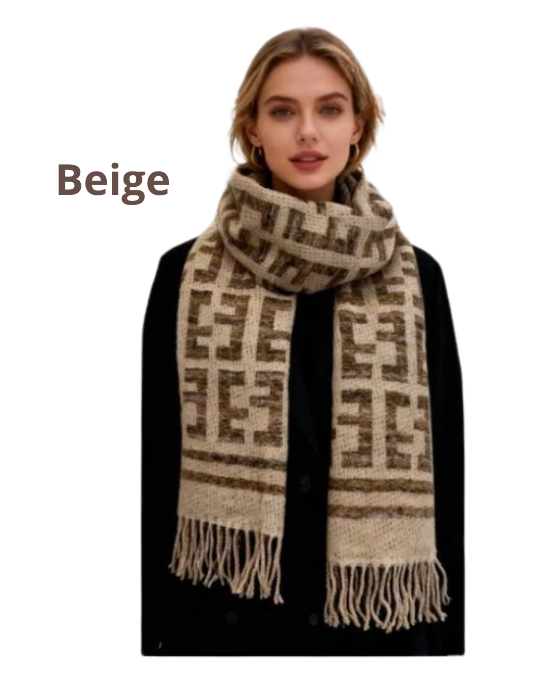 Groenzwart_1 Logo Sjaal