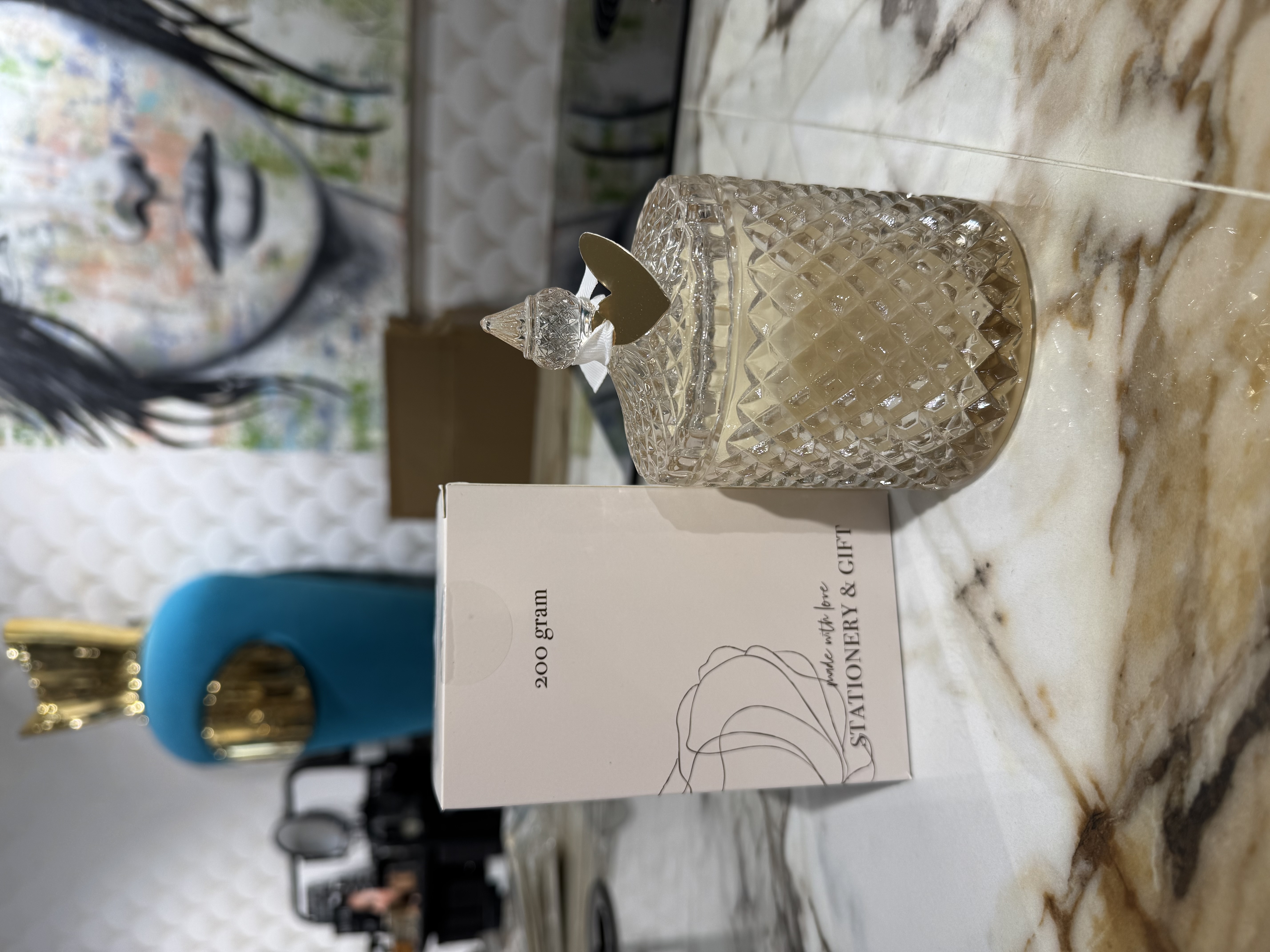 Stationery & gift geurkaars Kristal