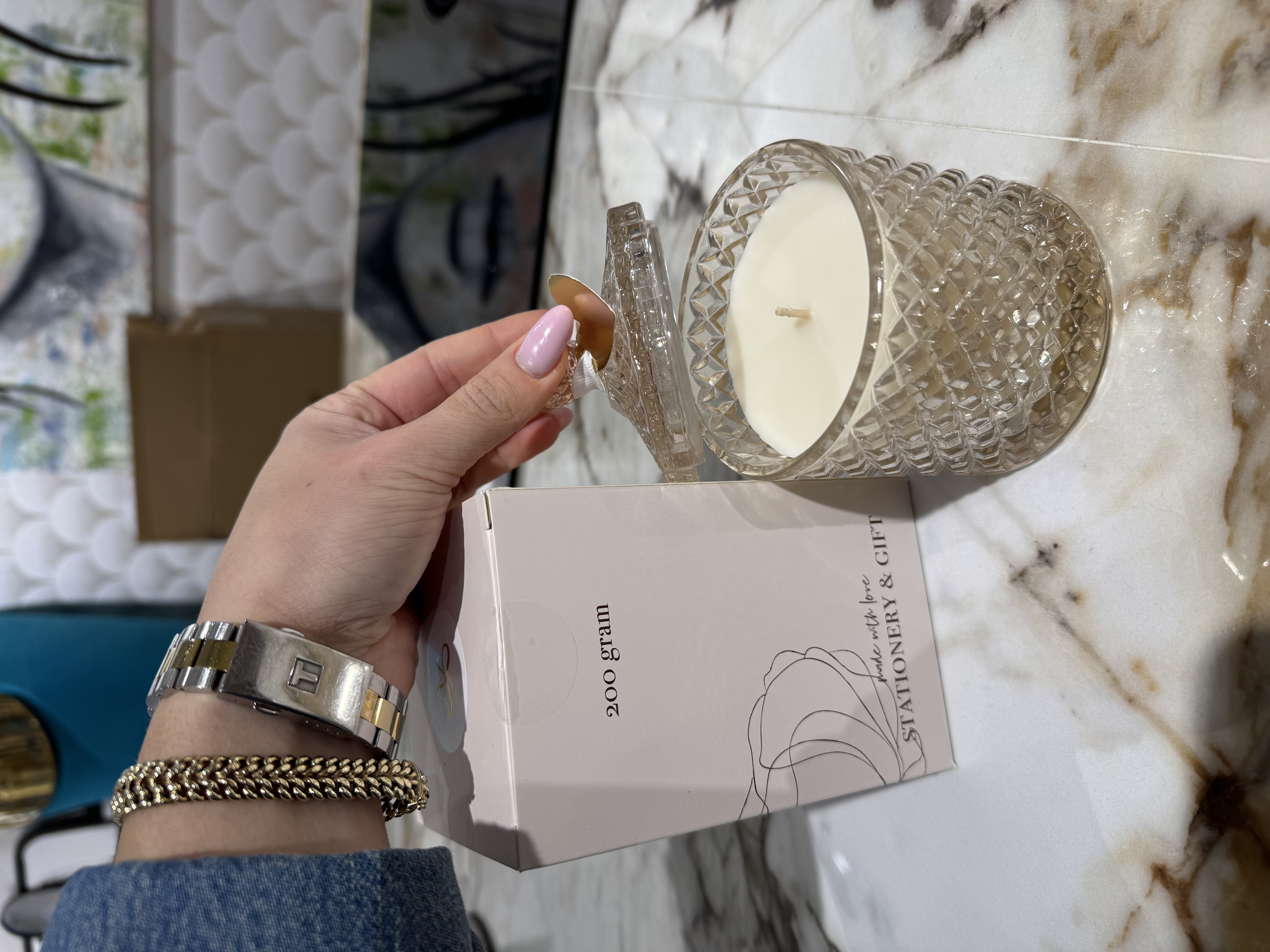 IMG_8555 Stationery & gift geurkaars Kristal