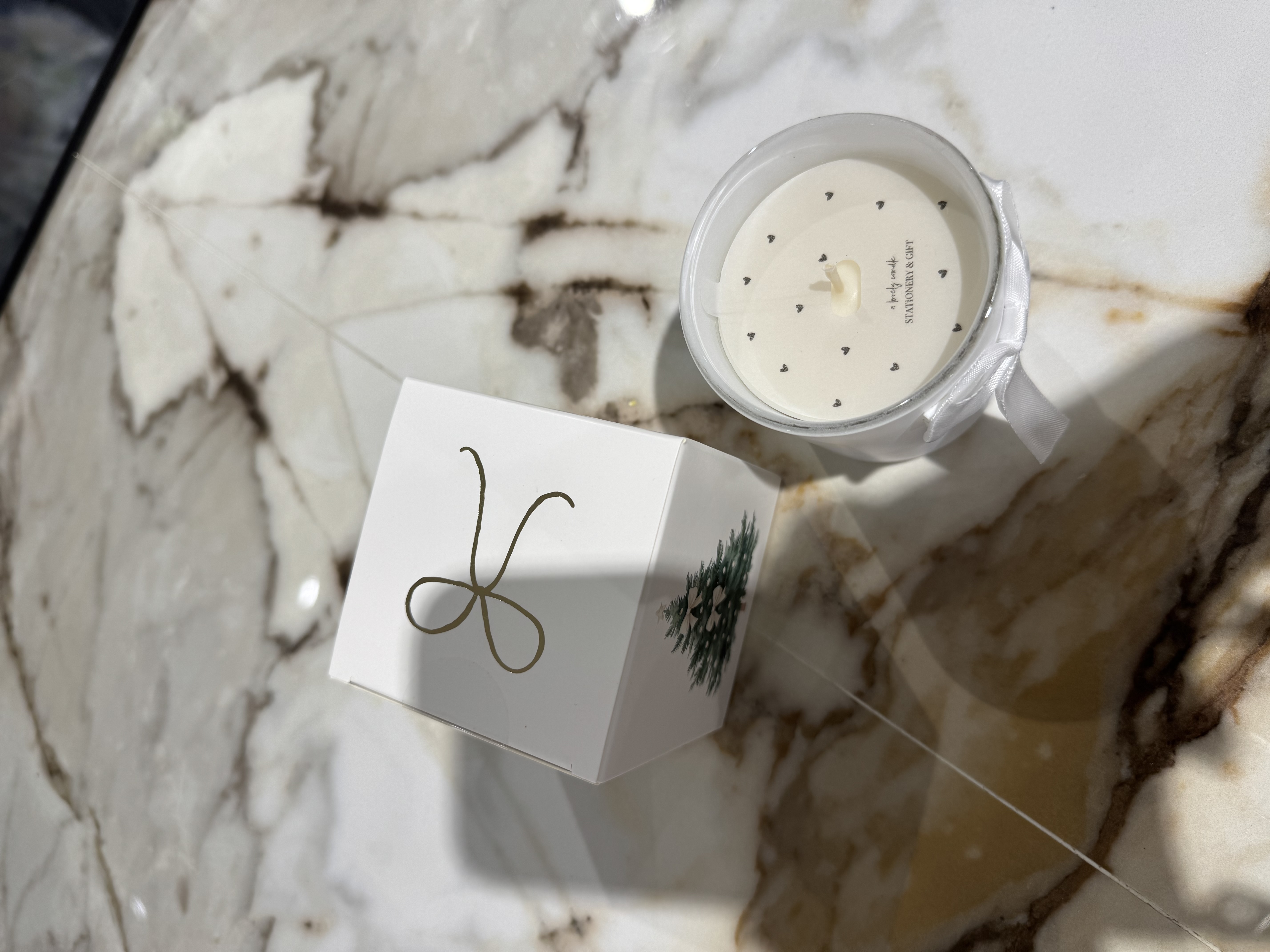 IMG_8562 Stationery & gift geurkaars witte strik