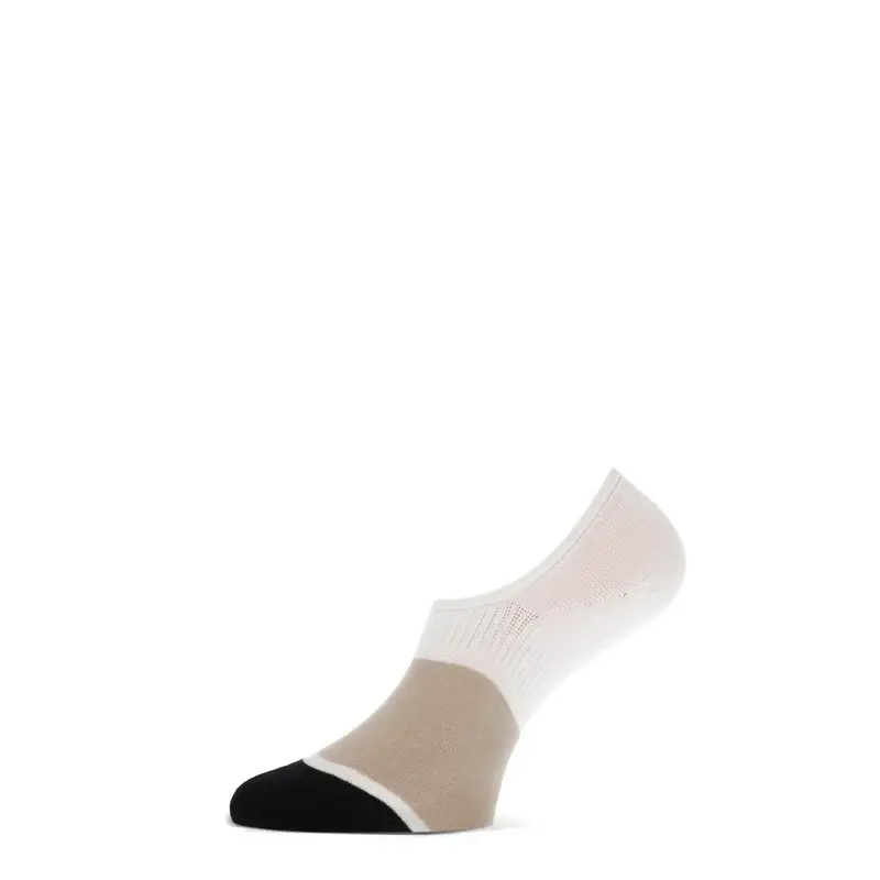 MarcMarcs sneakersokken wit/zwart/beige