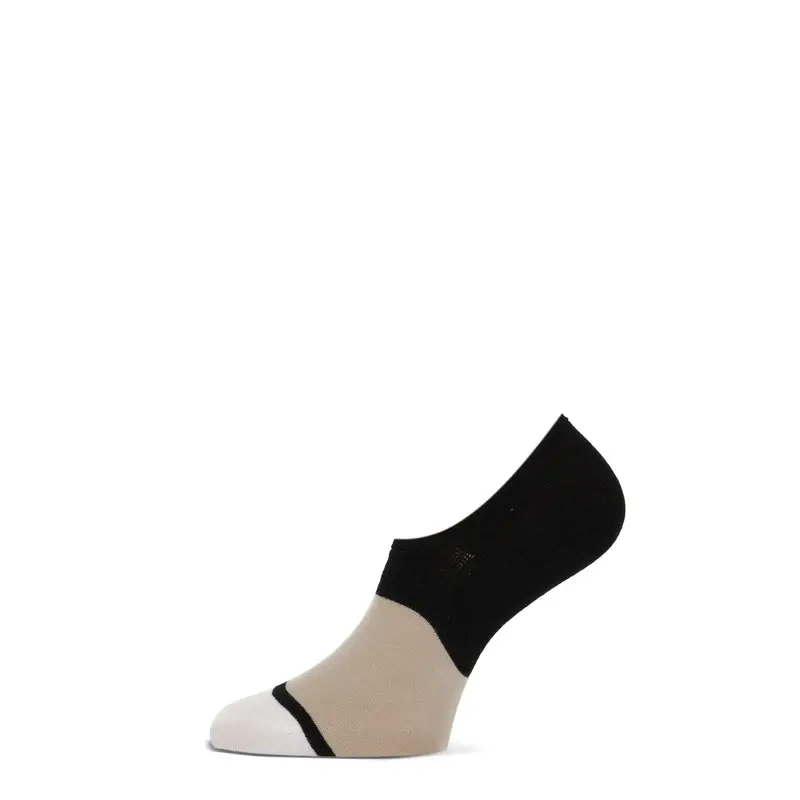 MarcMarcs sneakersokken wit/zwart/beige