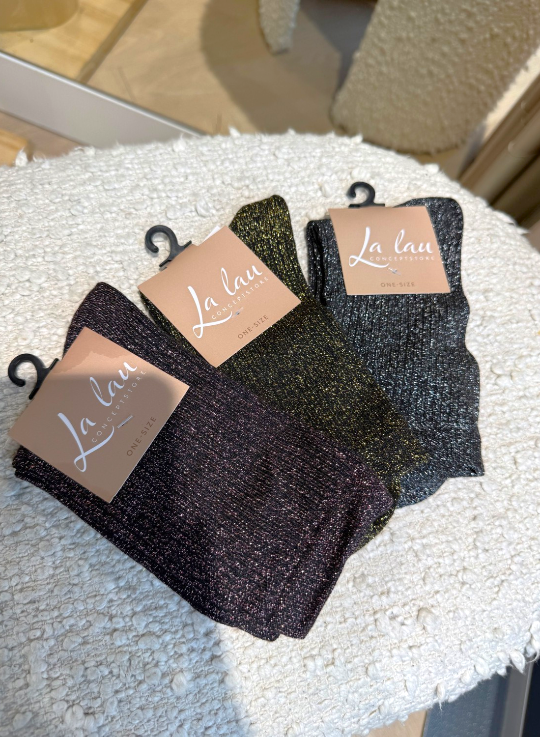 Lalau Glitter sokken one size